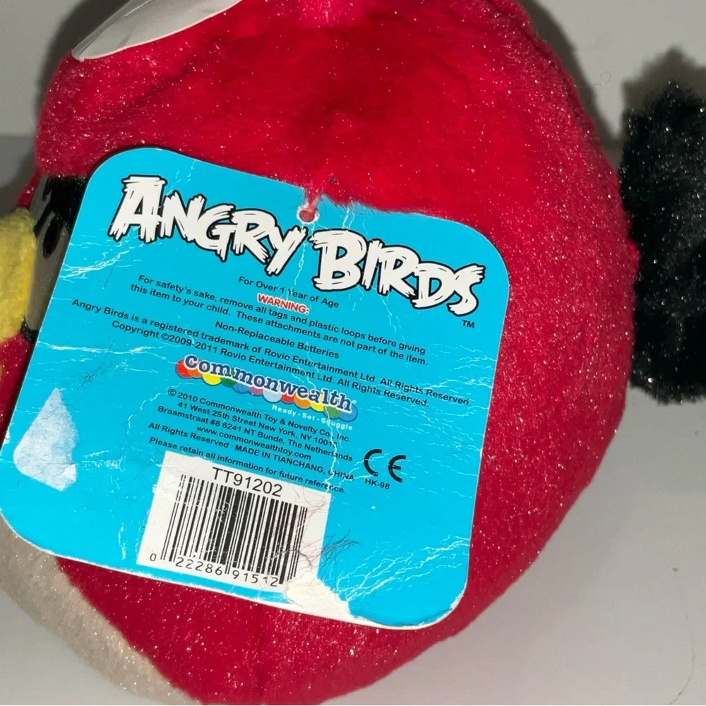 Red Angry Bird Plush Toy - Official Angry Birds Character